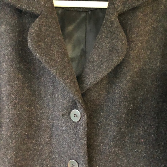 Eileen Fisher Blazer Coat Wool Brown M Boxy - Picture 7 of 7